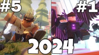 TOP 5 Best Roblox Games 2024 [upl. by Ardnasxela677]