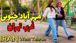 IRAN 2024  Walking Tour on West of Tehran city Mehrabad Jonobi  Walk 4k Vlog [upl. by Mad]