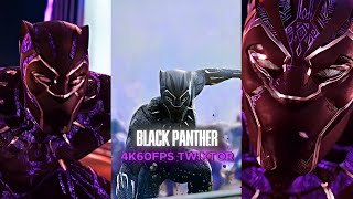 BLACK PANTHER SCENE PACK  4K60FPS TWIXTOR ENHANCED  FREE TO USE [upl. by Mccurdy]