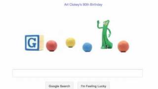 Googles Animated Gumby and Pokey Logo [upl. by Lach]