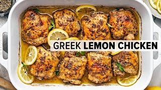 GREEK LEMON CHICKEN is a mustmake super easy dinner recipe [upl. by Amuh]