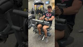 How to Properly Perform Seated Hamstring Curls With Good Form Exercise Demonstration [upl. by Ardnasella281]