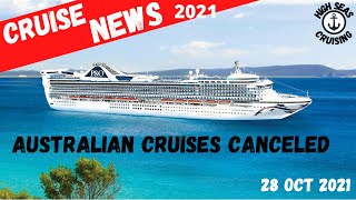 Cruise News 2021  Princess And PampO Cruise Lines Cancel Cruises [upl. by Nyrb]