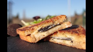 Recette croquemonsieur à la truffe noire et au lard [upl. by Ariaet]