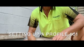 SETTING UP PROFILES ON A CONSTRUCTION SITE 101 [upl. by Andreana]