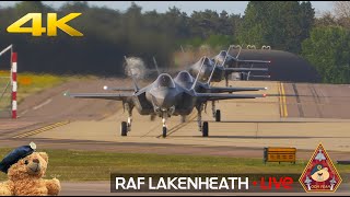 LIVE US AIR FORCE FIGHTER TOWN F15 amp F35 ACTION • RAF LAKENHEATH 210524 [upl. by Christan600]