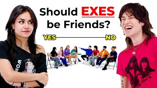 Why Exes Should NOT Be Friends  4 Girls VS 4 Guys [upl. by Isman]