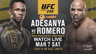 Israel Adesanya vs Yoel Romero UFC 248 Middleweight Championship Full HD Highlights [upl. by Anirrak373]