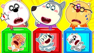 Mom Dont Choose the Wrong Mystery Box  Mommy Wolf Family Fun Playtime  Cartoons for Kids [upl. by Ziladnerb94]