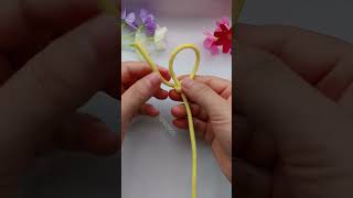 Tighten the knot tie drag hang objects tighten with one pull simple and convenient knot li [upl. by Malonis]