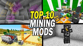 Top 10 Best Minecraft Mining Mods Machines Tools Ores amp Gemstones [upl. by Heisel]