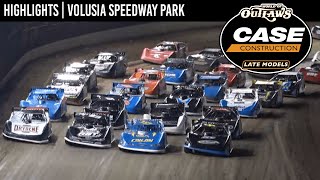 World of Outlaws CASE Late Models at Volusia Speedway Park February 16 2022  HIGHLIGHTS [upl. by Talya]