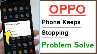 OPPO Phone Keeps Stopping Problem Solve [upl. by Calvin]