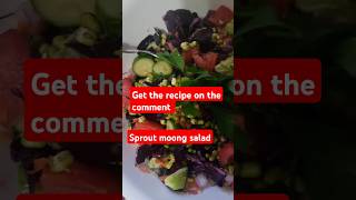 Sprouted Moong Salad  favorite salad food healthy salad  moong salad recipe yummyfood food art [upl. by Shayn]