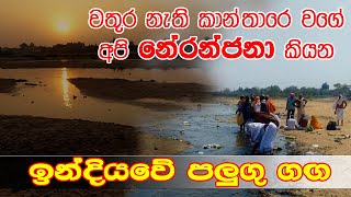 වතුර නැති කාන්තාරෙ වගේ අපි නේරන්ජනා කියන ඉන්දියවේ පලුගු ගග Neranjana River  Phalgu River India [upl. by Assertal547]