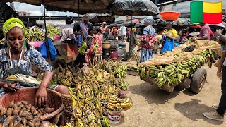 Cost of living in Benin 2024 My 20 shopping in the biggest market in Cotonou Benin West African [upl. by Abekam]