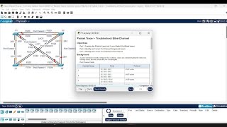 634 packet tracer  troubleshoot etherchannel [upl. by Cutlerr]