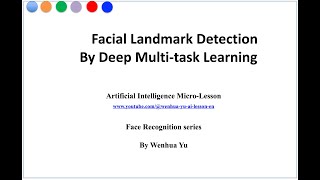 Facial Landmark Detection by Deep Multitask Learning [upl. by Furr]