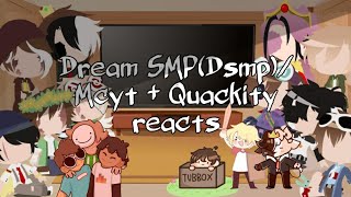 Dream SMPDsmpMcyt  Quackity reacts My AU EnglishTürkçe [upl. by Popper420]