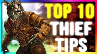 Skyrim TOP 10 Best Secret THIEF Build Tips amp Tricks Special Edition Guide [upl. by Gabriella]