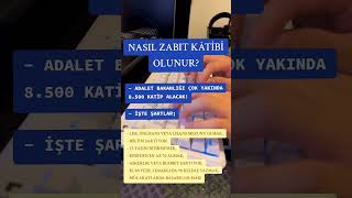 Zabıt Katibi Alım Şartları Tüm Detaylar ⬇️⬇️ [upl. by Anitsrihc]