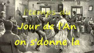 Cest dans le temps du jour de lan paroles lyrics [upl. by Wheeler642]