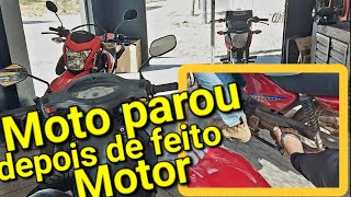 Hj até moto fui buscar quebrada depois de ser feita o motor [upl. by Knarf]