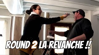 ep18 peindre un plafond en lambris peinture liberon [upl. by Aruat472]