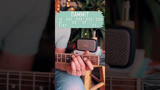 Dammit Blink182 Guitar Tutorial  Dammit Guitar Lesson shorts [upl. by Asirahc]