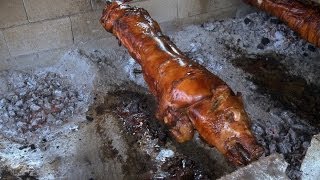 Puerto Rican Roasted Pig quotLechonquot [upl. by Enimsay540]