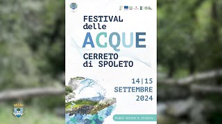 Festival delle acque a Cerreto di Spoleto  II edizione 1415 settembre 2024 SPOT [upl. by Caldera]