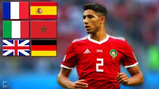 Achraf Hakimi حكيمي Speaking 6 Different Languages [upl. by Lemkul]