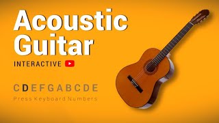 YouTube Acoustic Guitar  Play on YouTube with keyboard numbers [upl. by Ardle]