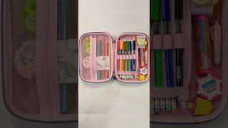 Beautiful unicorn jumbo pencil pouch with filling cute stationery stationery schoolsupplies [upl. by Loree]