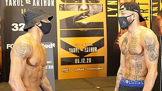 Anthony Yarde vs Lyndon Arthur INTENSE WEIGHIN  Frank WarrenBT Sport [upl. by Bernt]