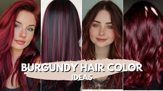 28 Trendy Burgundy Hair Color Ideas [upl. by Esyli]