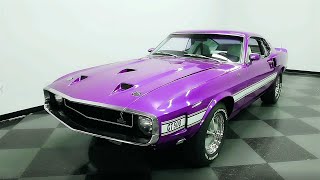 1969 Ford Mustang Shelby GT 500  Purple Colors 4K Video [upl. by Aicekan610]