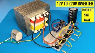 how to make simple inverter 2000W modified sine wave mosfet IRFz44n datouboss [upl. by Saunders]