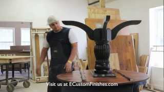 How To Install A Pedestal Base On A Dining Table [upl. by Klement]