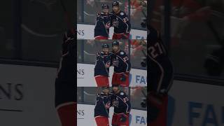 DID YOU SEE THIS ZACH WERENSKI ASSIST 🤯🔥  CBJ Today hockey nhl shorts [upl. by Ardnasac777]