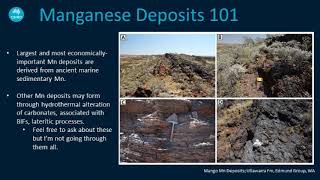 GSA WA Sep speaker  Dr Sam Spinks quotThe WA Manganese Belt WA’s potential as a battery metals statequot [upl. by Orsa]