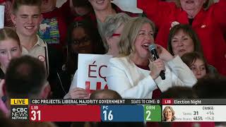 New Brunswick Liberal Premierdesignate Susan Holt delivers victory speech after historic victory [upl. by Ahsiener3]