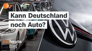 Radikaler Sparkurs bei VW Was die Krise für Deutschlands Wirtschaft bedeutet  ZDFheute live [upl. by Ennaxxor763]