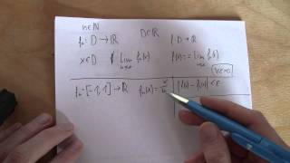 Mathematik  Punktweise und gleichmäßige Konvergenz von Funktionenfolgen  Teil 1 [upl. by Dlorag]