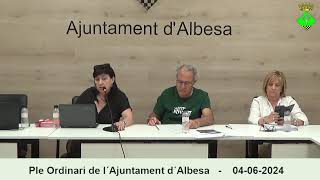 Ple Ordinari de l´Ajuntament d´Albesa  04062024 [upl. by Doughty]