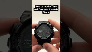 How to Set the Time and Date on a Casio G Shock Watch in Under 1 Minute [upl. by Onofredo]