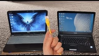 How to Connect Two Computers Via LAN Cable in Windows 7 [upl. by Braunstein]