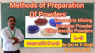 Powders Part 2  Method of Preparation  Granular amp Effervescent Powder  Pharmaceutics  L9 [upl. by Adnolor]