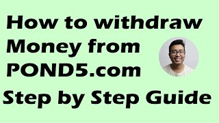 Pond5 Payout Step by step guide How to withdraw money from POND5 [upl. by Karie]