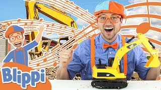 Im An Excavator  Blippi Digger Song  Educational Songs For Kids [upl. by Finzer652]